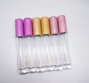Glitter Pink Top Gloss Package 240 pcs w/5 Colors