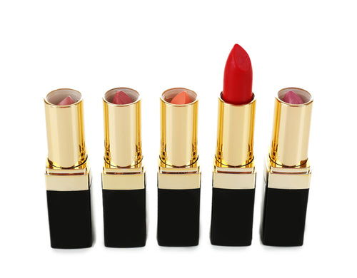 Black Gold Square Tube-Lipstick Package 330 psc w/5 Colors